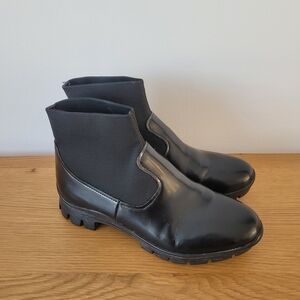 Camper Tomorrow Black Ankle Booties Boots Womens Size 6 Leather Comfort Chelsea